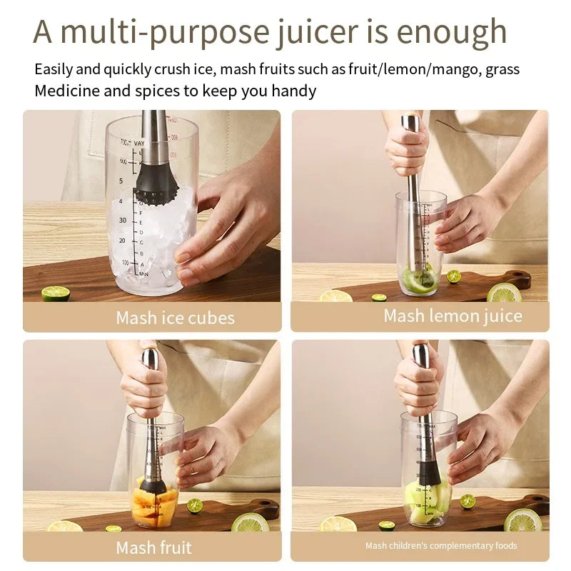 HookUpCo. Stainless Steel Muddle & Swizzle Tool