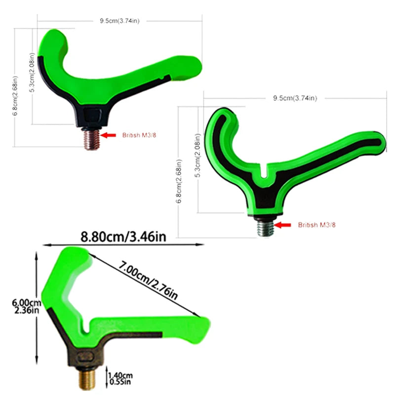 HookUpCo. Durable Plastic Carp Fishing Rod Rest - HookUpCo.