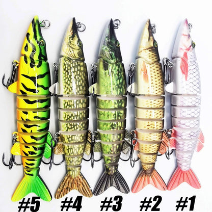 HookUpCo. Multi-Jointed Fishing Lures for Bass