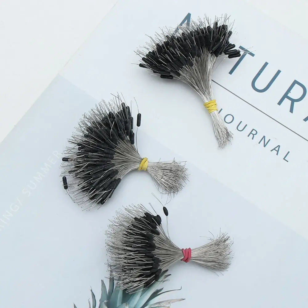 300 Black Silicone Fishing Bobber Stoppers - HookUpCo.