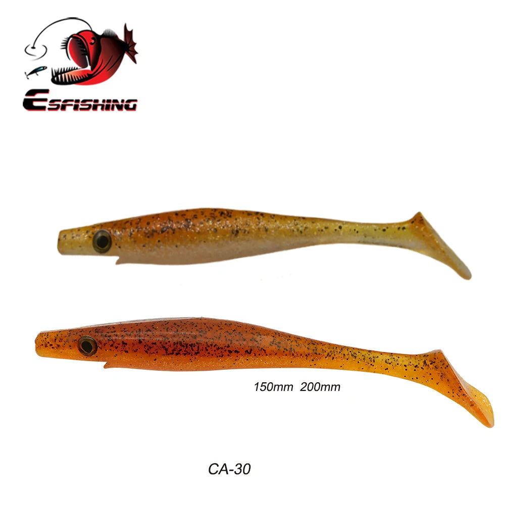 HookUpCo. Hog Shad Soft Lures for Pike Fishing - HookUpCo.