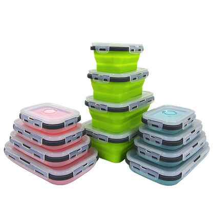 HookUpCo. Portable Silicone Folding Lunch Box