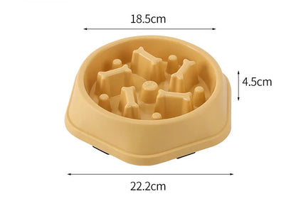 HookUpCo. Non-Slip Slow Feed Bowl for Healthy Pets