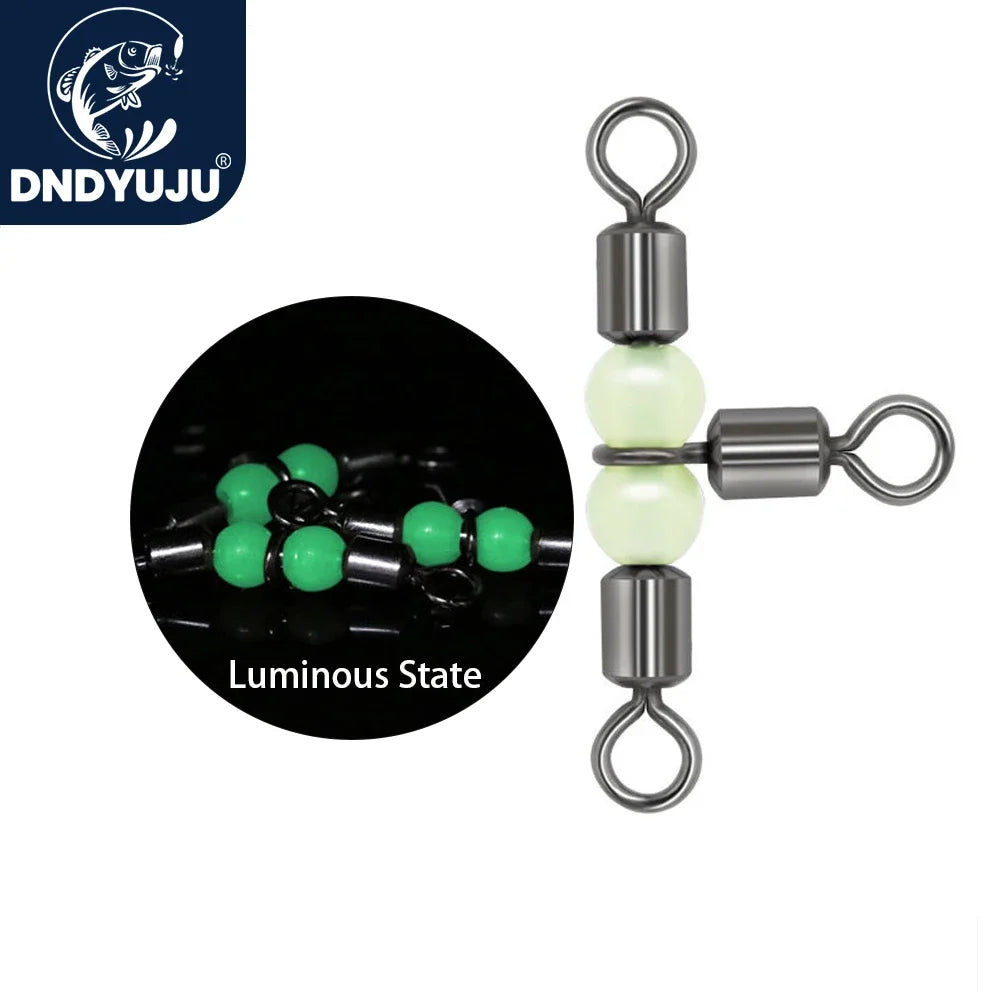 HookUpCo. 10-Piece Luminous Fishing Swivels Set - HookUpCo.