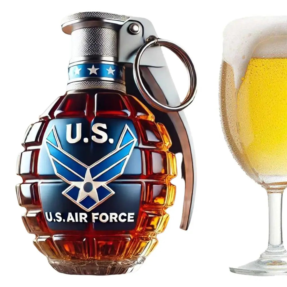 Engraved Military Hand Whiskey Bottle Gift