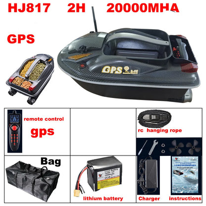 HookUpCo. GPS Bait Boat for Night Fishing