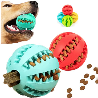 Interactive Rubber Pet Balls for Chewing and Dental Care