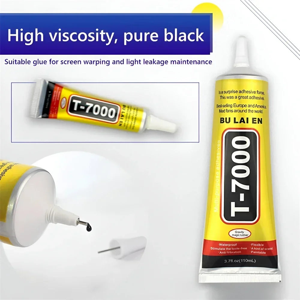 HookUpCo. B-7000 Clear Adhesive for Repairs