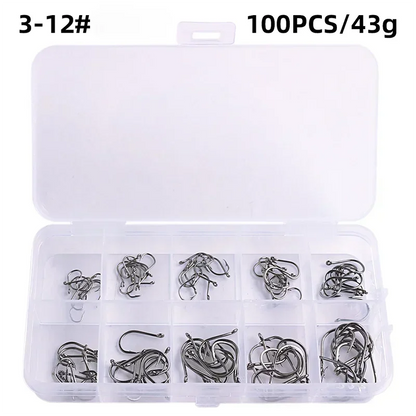 Carbon Steel Fishing Hooks in Bulk 50-1600 PCS - HookUpCo. - HookUpCo.