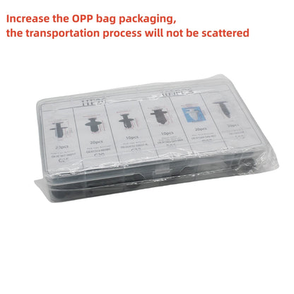 100-Piece Auto Fastener Clip Kit for Car Body Repairs
