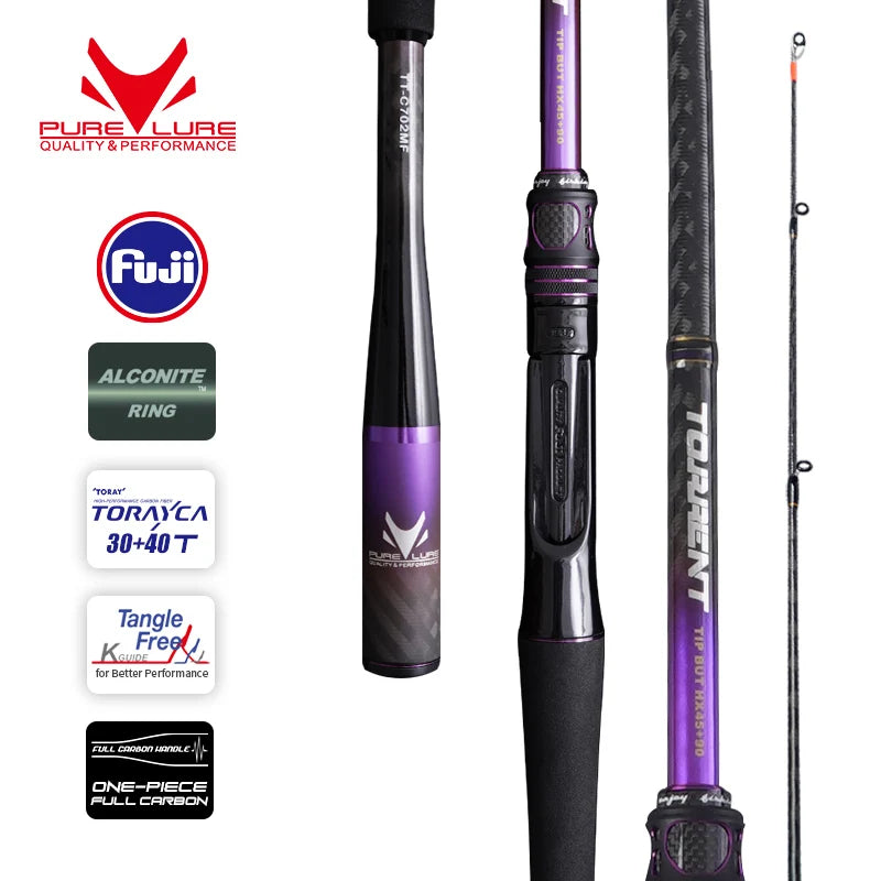 HookUpCo. PureLure Torrent High Carbon Fishing Rod - HookUpCo.