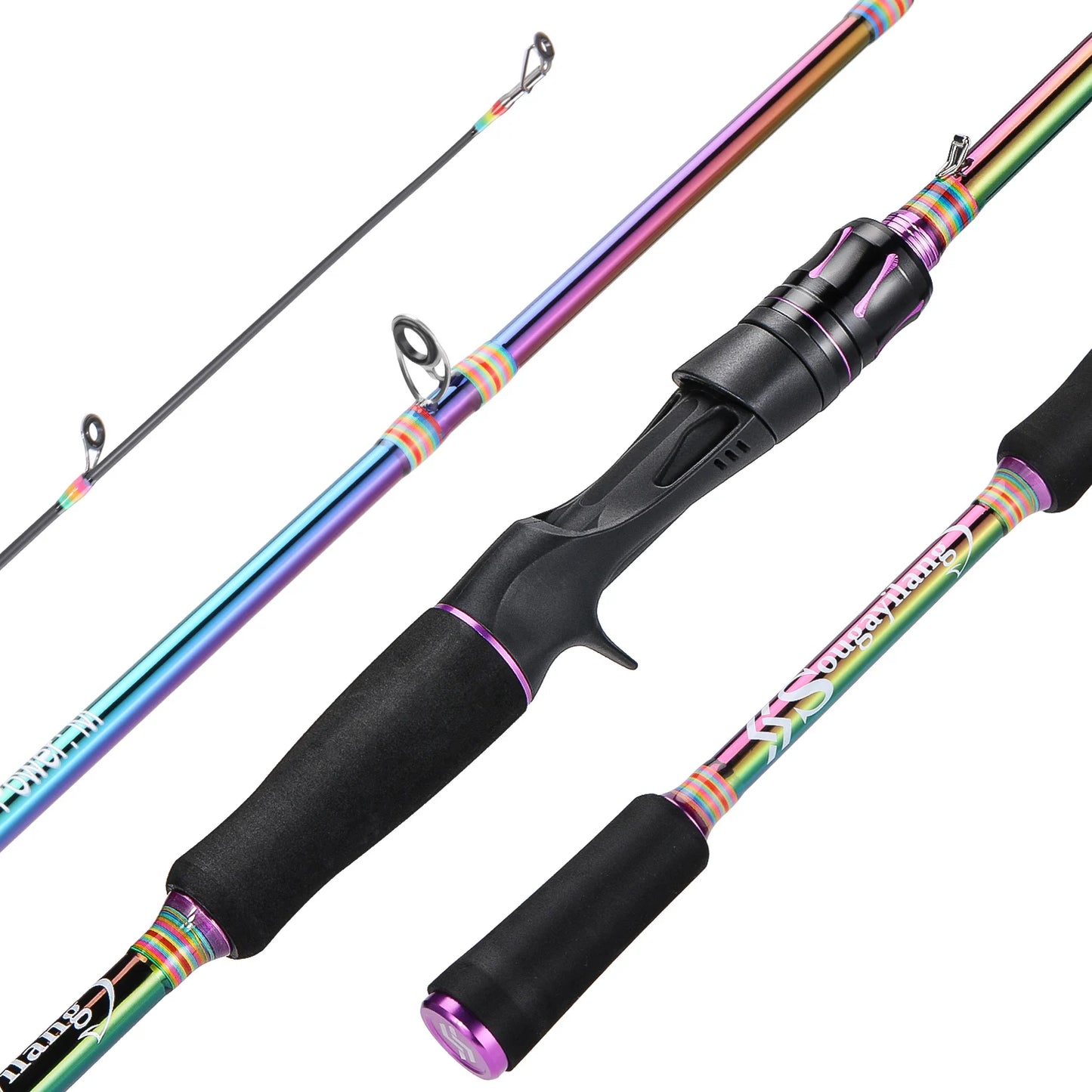 HookUpCo. Carbon Fiber Baitcasting Fishing Rod - HookUpCo.