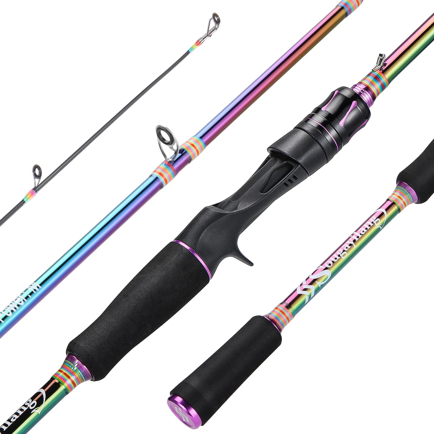 HookUpCo. Carbon Fiber Baitcasting Fishing Rod - HookUpCo.