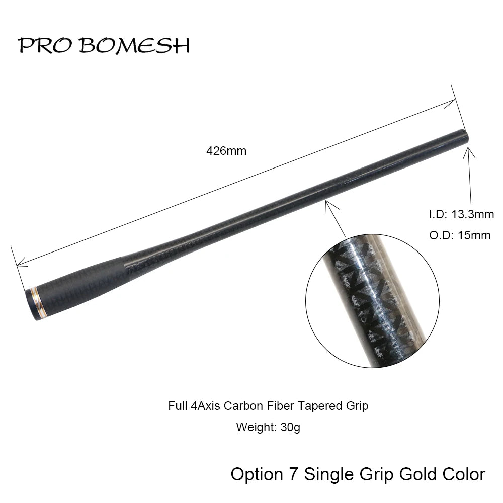 HookUpCo. Carbon Fiber Taper Grip Fishing Handle - HookUpCo.