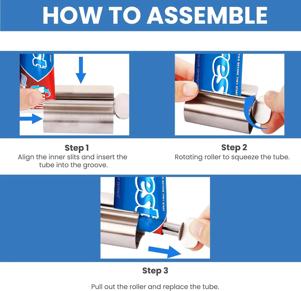Stainless Steel Toothpaste Squeezer