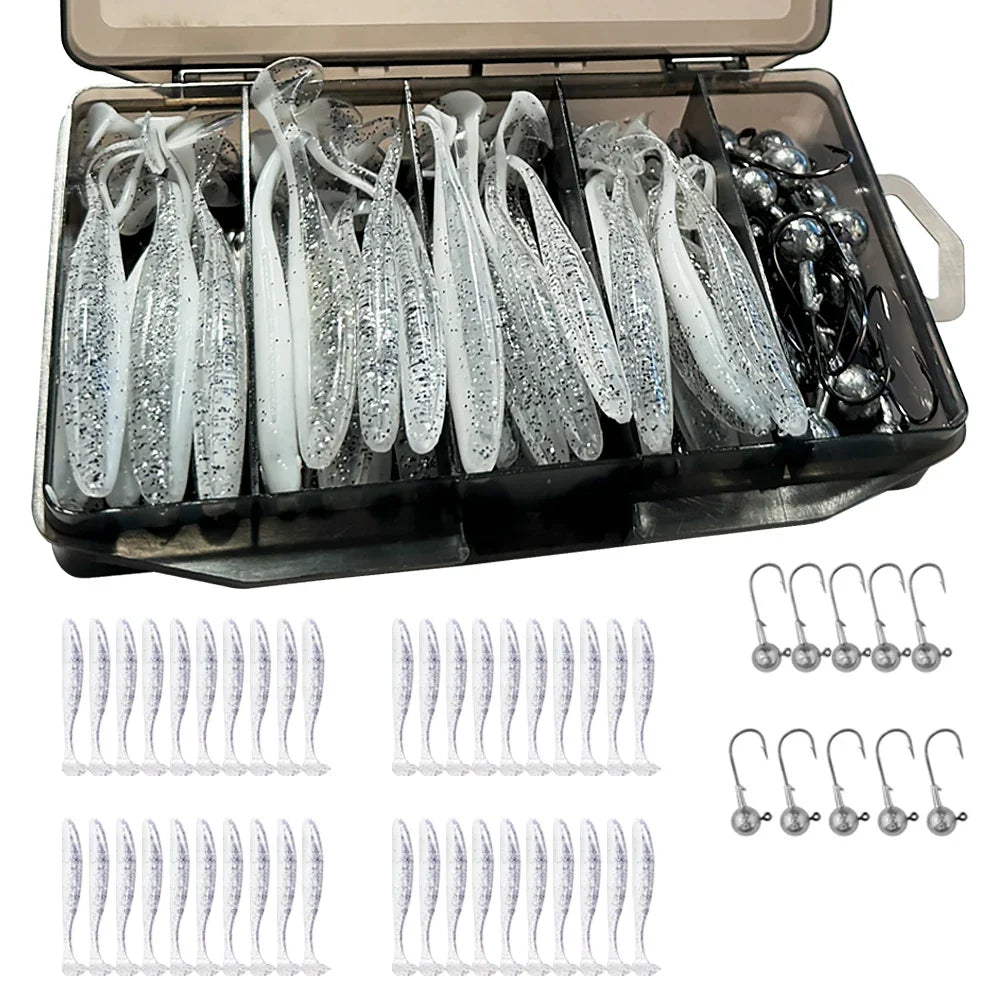 HookUpCo. 50PCS Metal Jig Bait Fishing Lure Kit - HookUpCo.