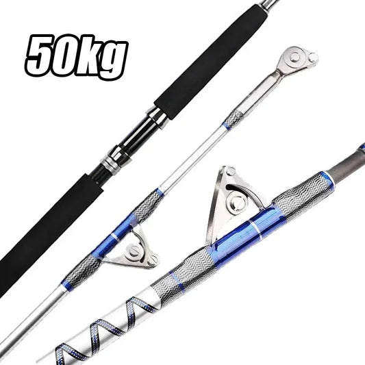 2.1M Saltwater Spinning Fishing Rod for Big Game Trolling