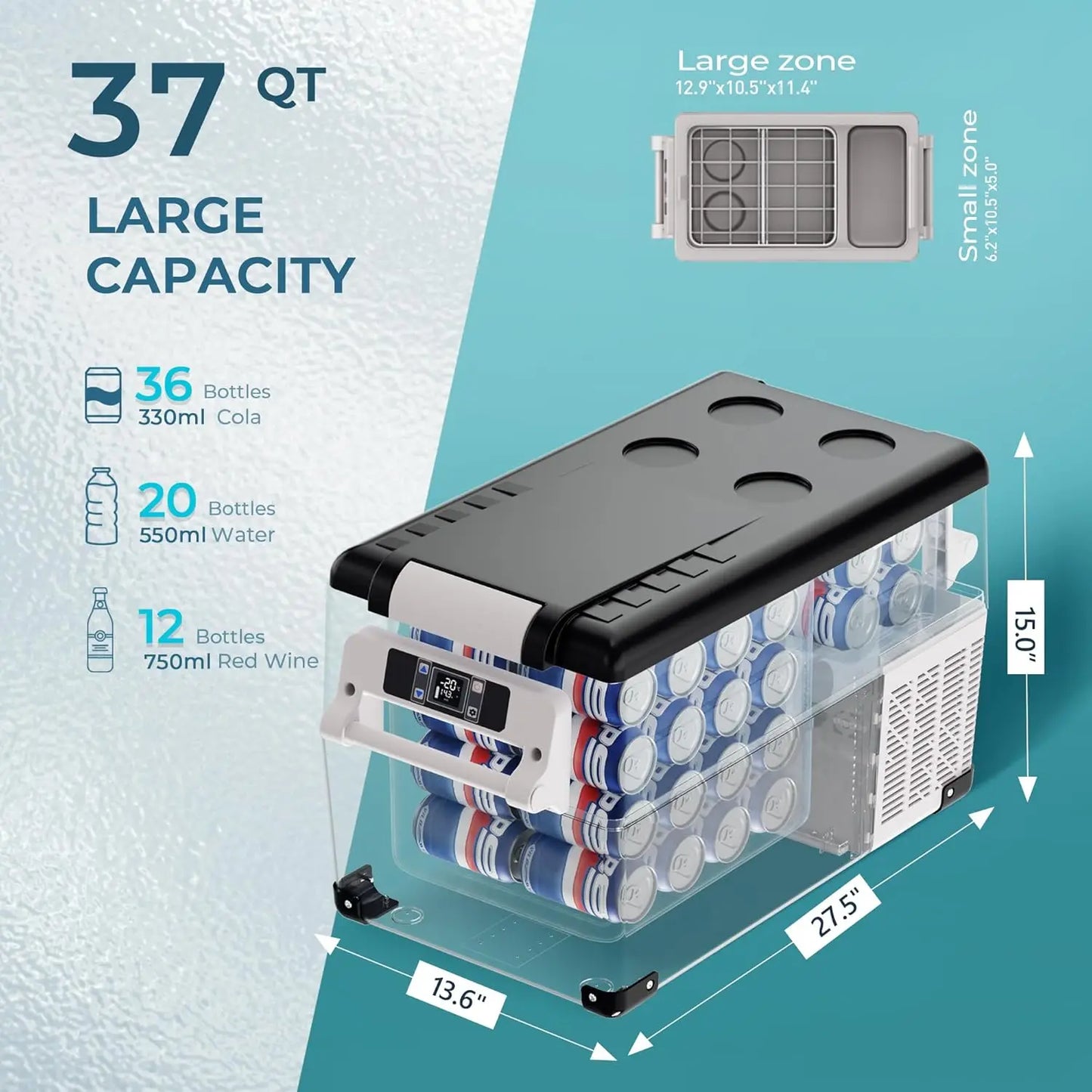 Portable 12V Electric Cooler Box