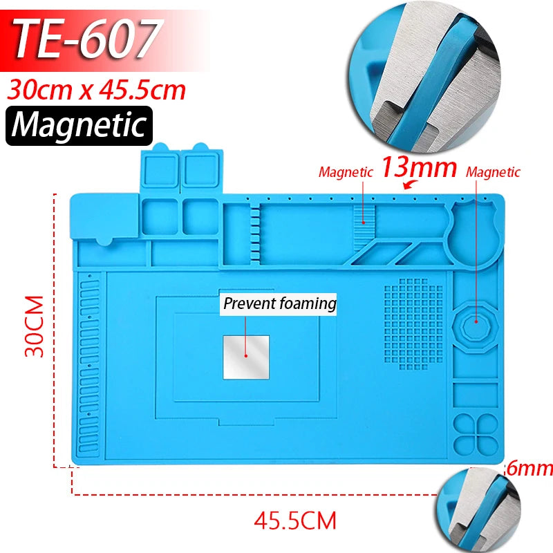 HookUpCo. Heat-Resistant Silicone Soldering Mat