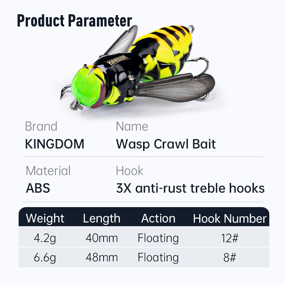 HookUpCo. Wasp Swimbait Lures 40mm - HookUpCo.