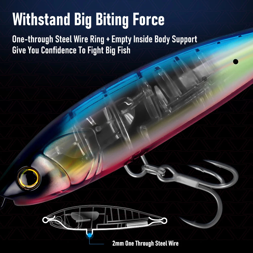HookUpCo. Floating Pencil Lure for Saltwater Fishing - HookUpCo.