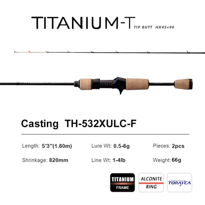 HookUpCo. Titanium XUL Spinning Rod 5FT/6FT - HookUpCo.