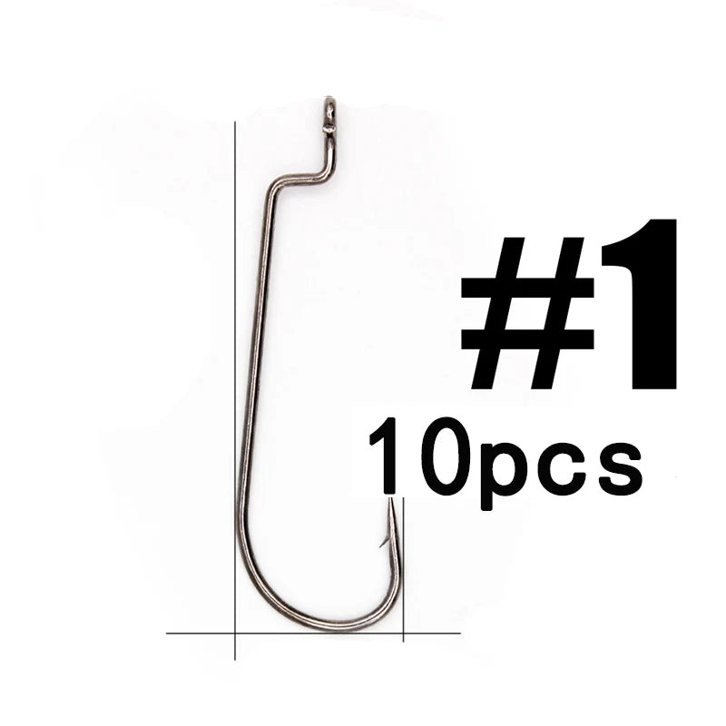 HookUpCo. 10-Pack Super Lock Fishing Hooks - HookUpCo.