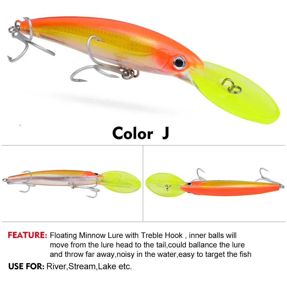 HookUpCo. Floating Fishing Lure for Bass Tackle - HookUpCo.