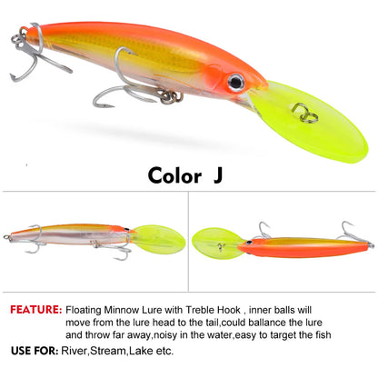 HookUpCo. Floating Fishing Lure for Bass Tackle - HookUpCo.