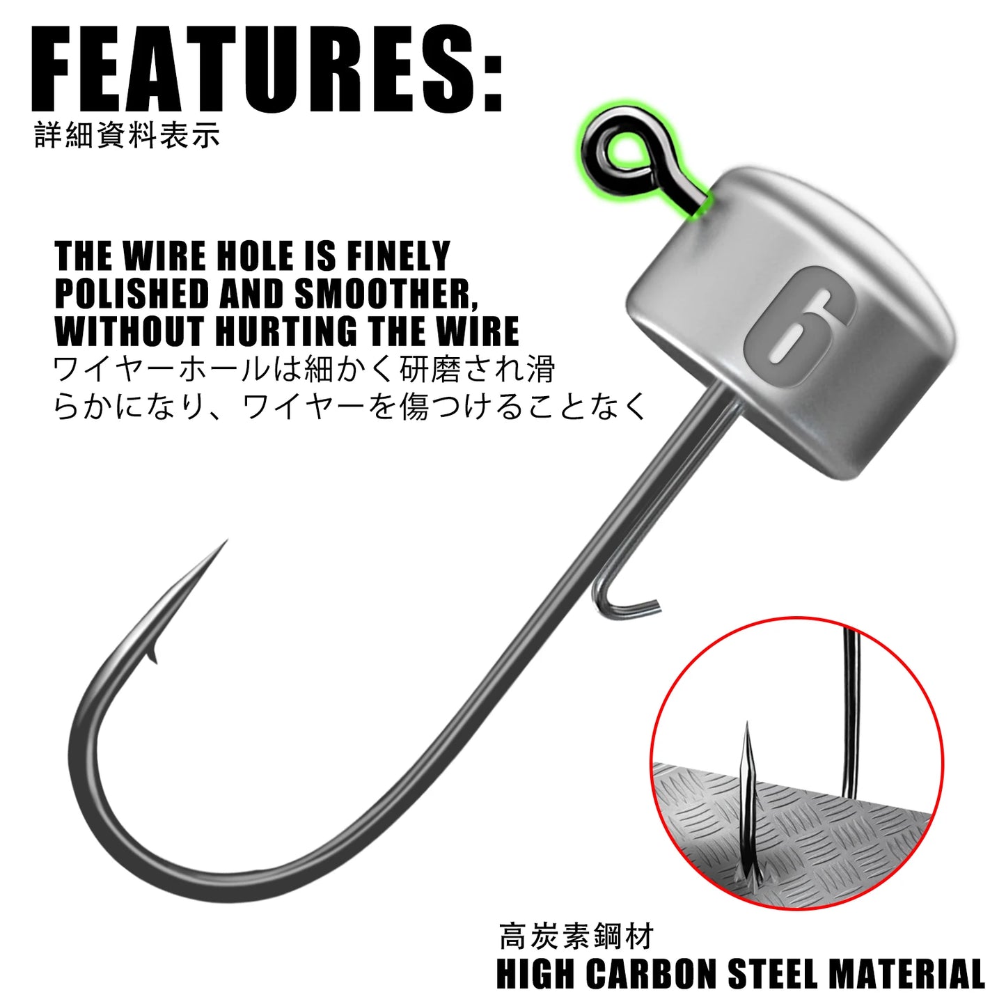 HookUpCo. Ned Rig Jig Heads for Bass Fishing - HookUpCo.