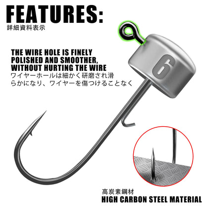 HookUpCo. Ned Rig Jig Heads for Bass Fishing - HookUpCo.
