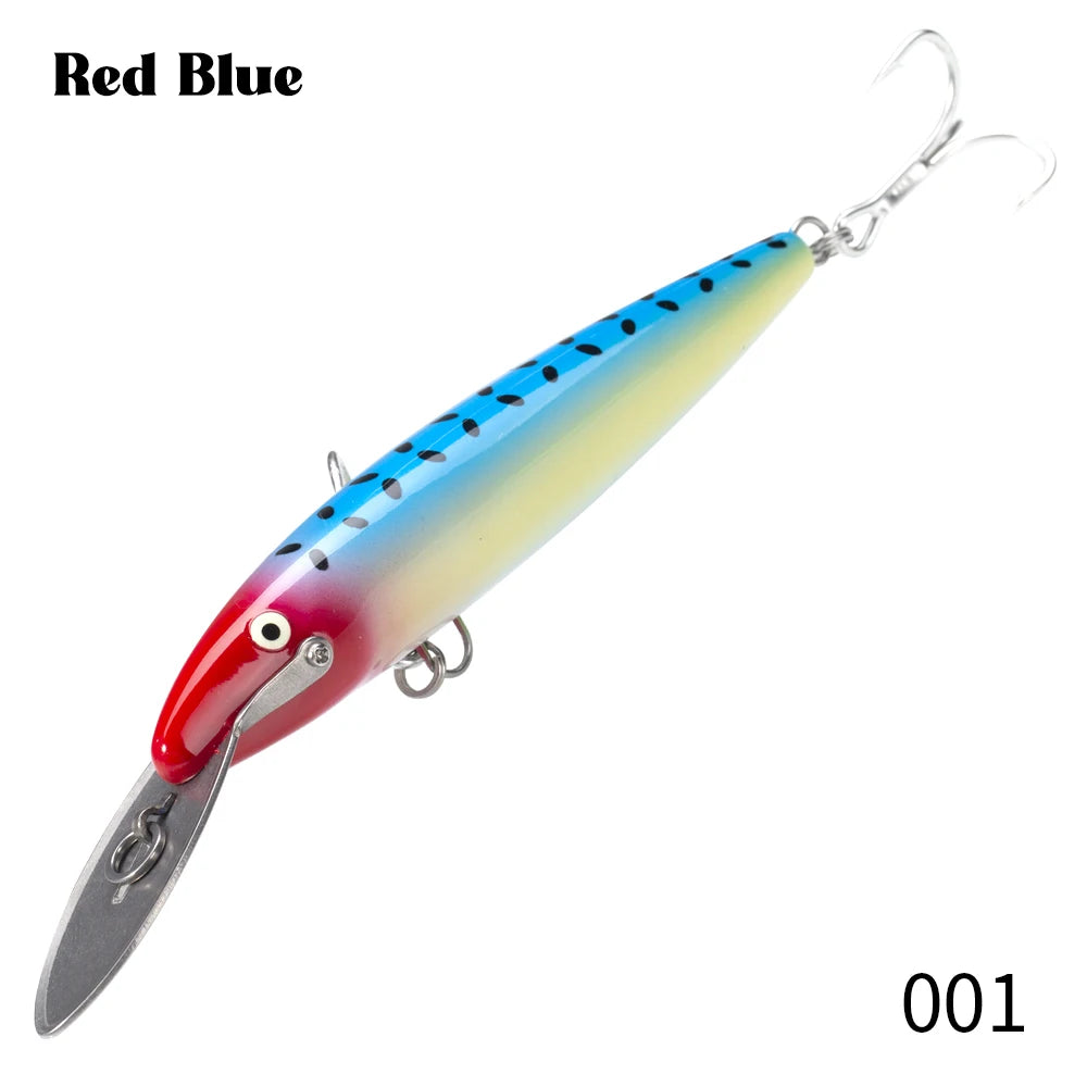 HookUpCo. Metal Lip Minnow Fishing Lure 140mm - HookUpCo.