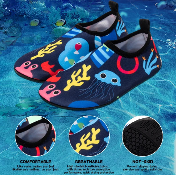 HookUpCo. Quick-Dry Kids Aqua Shoes
