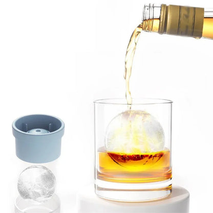 Stackable Silicone Ice Sphere Molds for Drinks