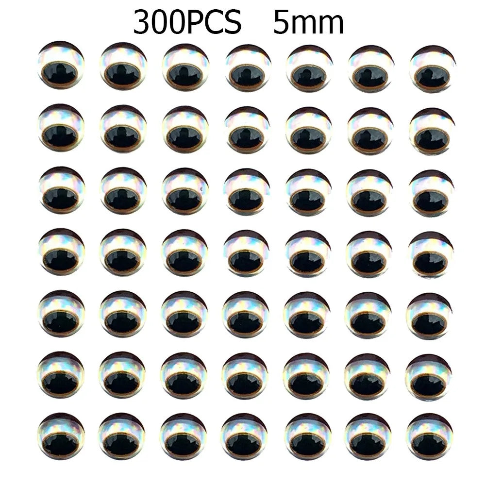 HookUpCo. 300pcs 3D Fishing Eyes - HookUpCo.