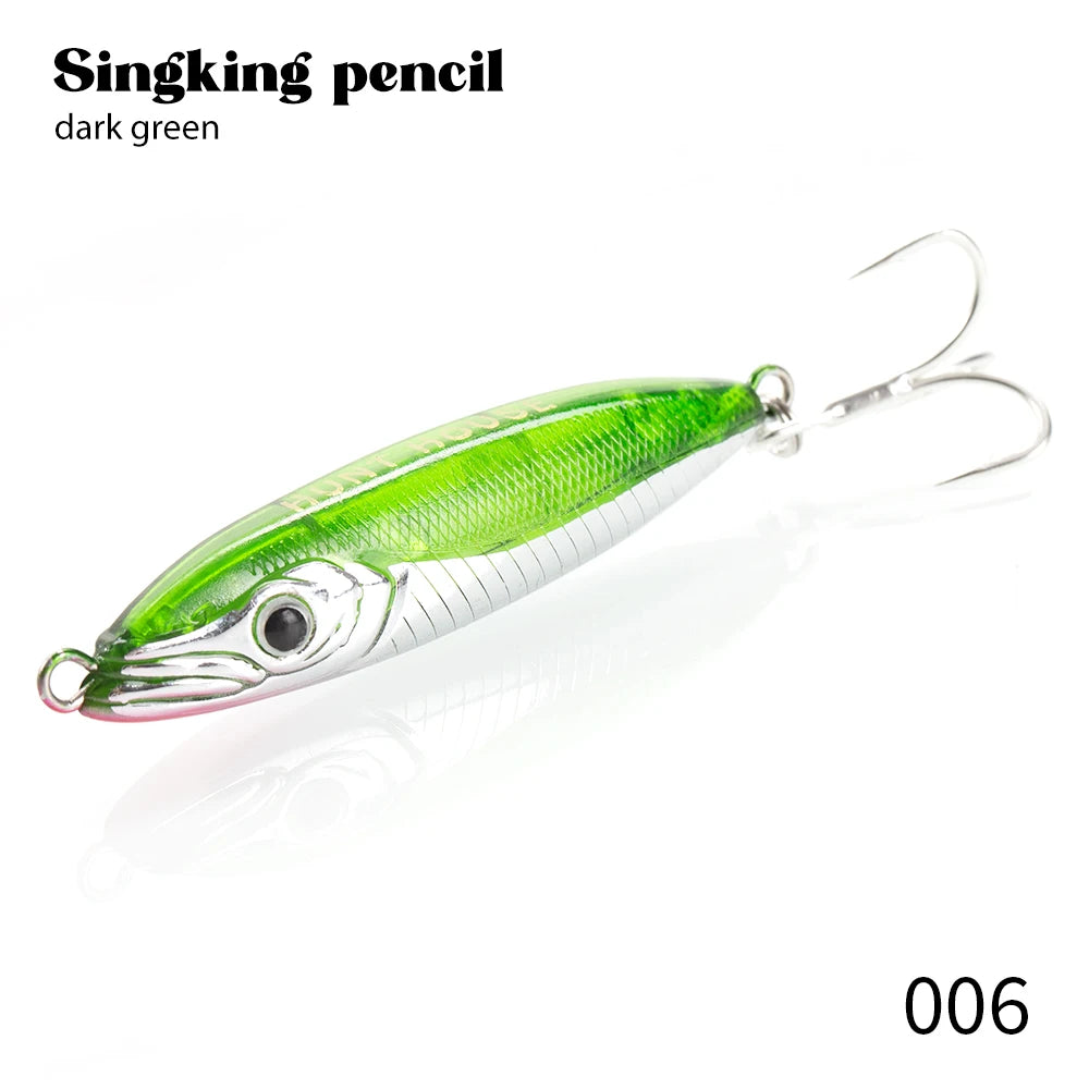 HookUpCo. Wobly Pencil Lure for Saltwater Fishing - HookUpCo.