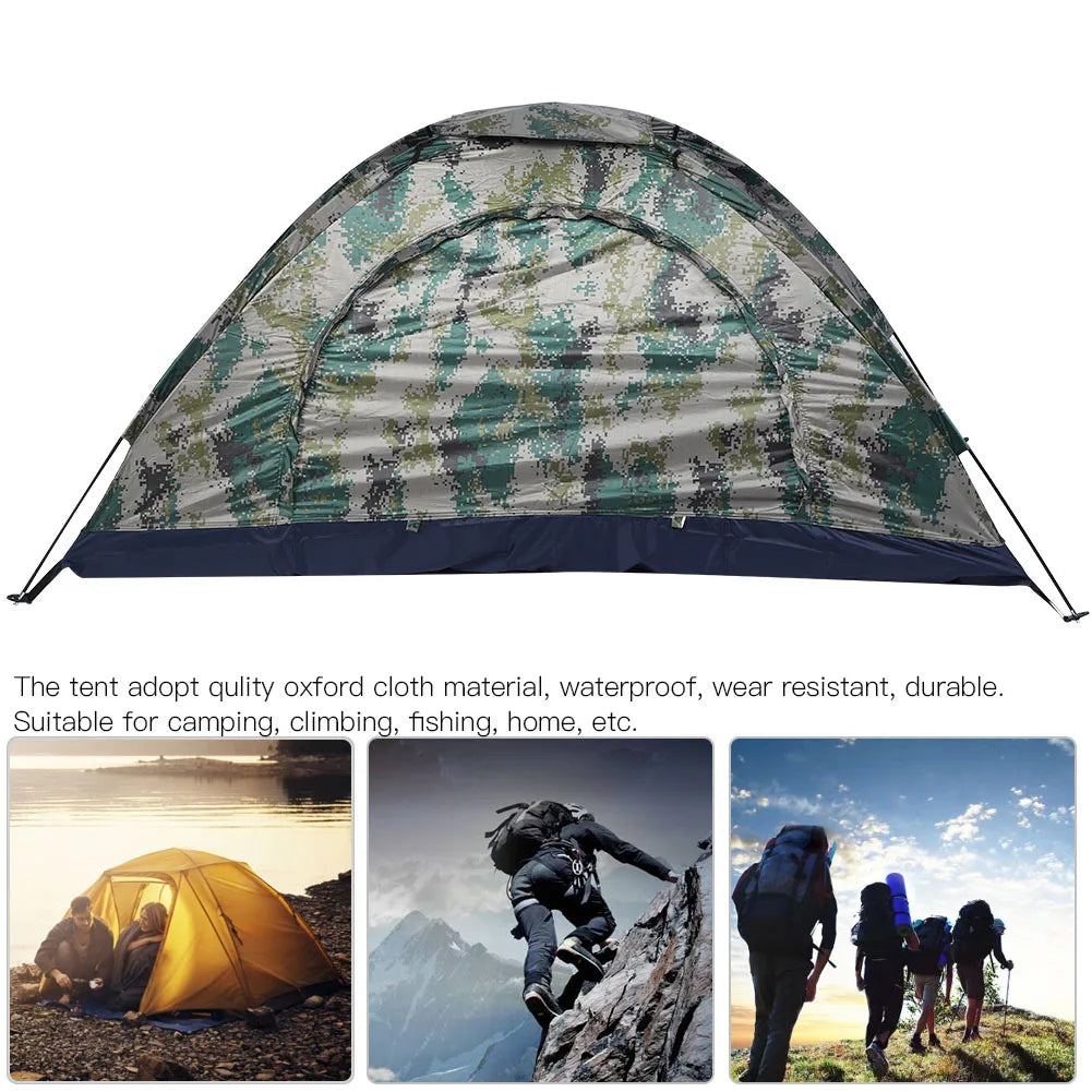 HookUpCo. Windproof Camouflage Camping Tent - HookUpCo.