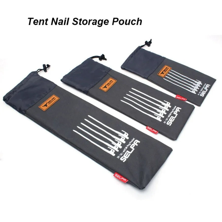 HookUpCo. Multi-Function Tent Pegs Storage Pouch - HookUpCo.