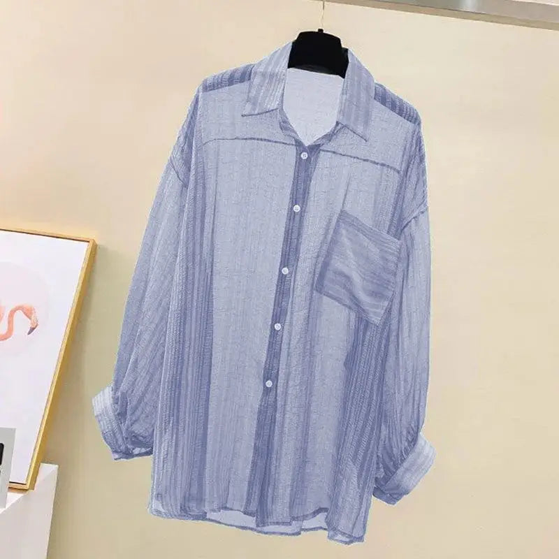 Lightweight Chiffon Sun Protection Shirt for Women