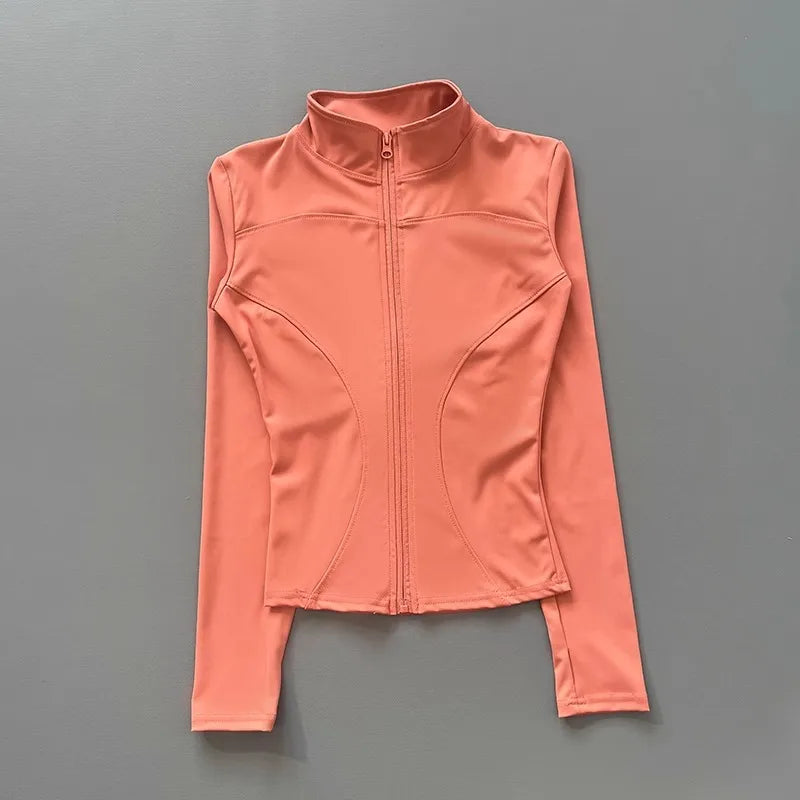 Women's Quick-Dry Stretch Workout Jacket, Slim Fit