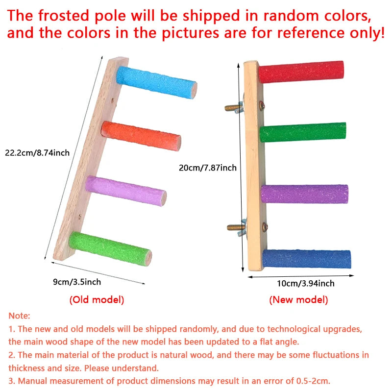 HookUpCo. Wooden Bird Climbing Ladder Toy