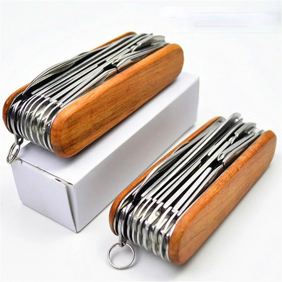 17-in-1 Stainless Steel Folding Multi-Tool for Camping