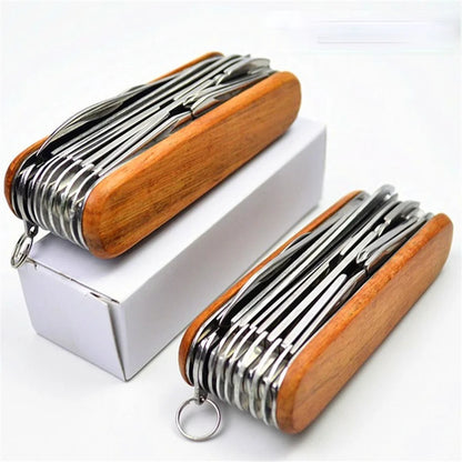 17-in-1 Stainless Steel Folding Multi-Tool for Camping