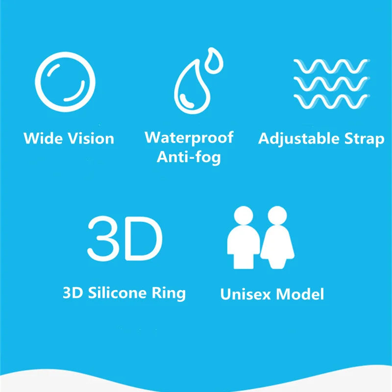 Swimming Goggles Adults Swim Glasses with Earplug Men Women Anti-fog Waterproof Swim Eyewear Pool Diving Training Race Glasses