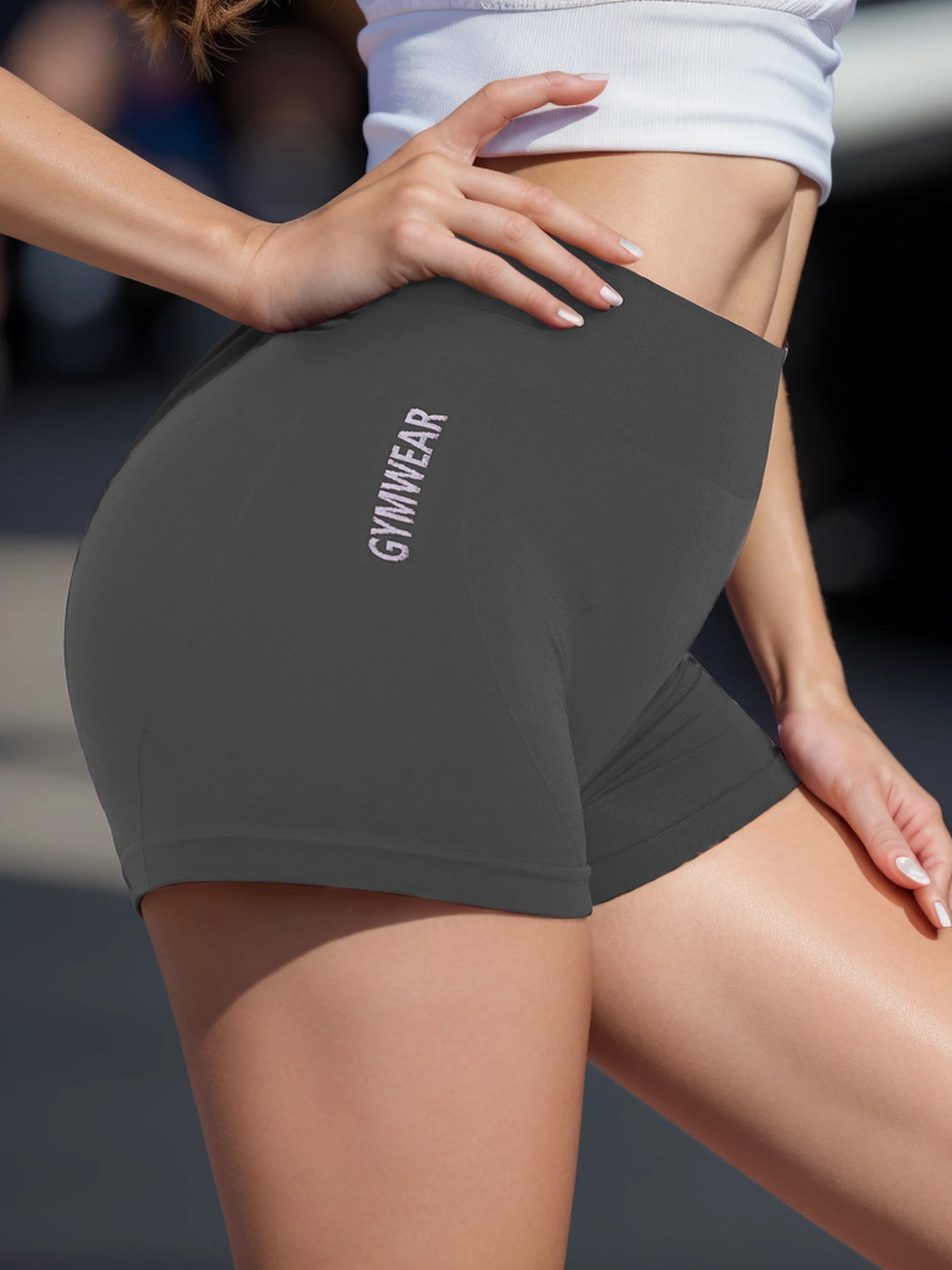 High Waist Breathable Cycling Yoga Shorts for Women