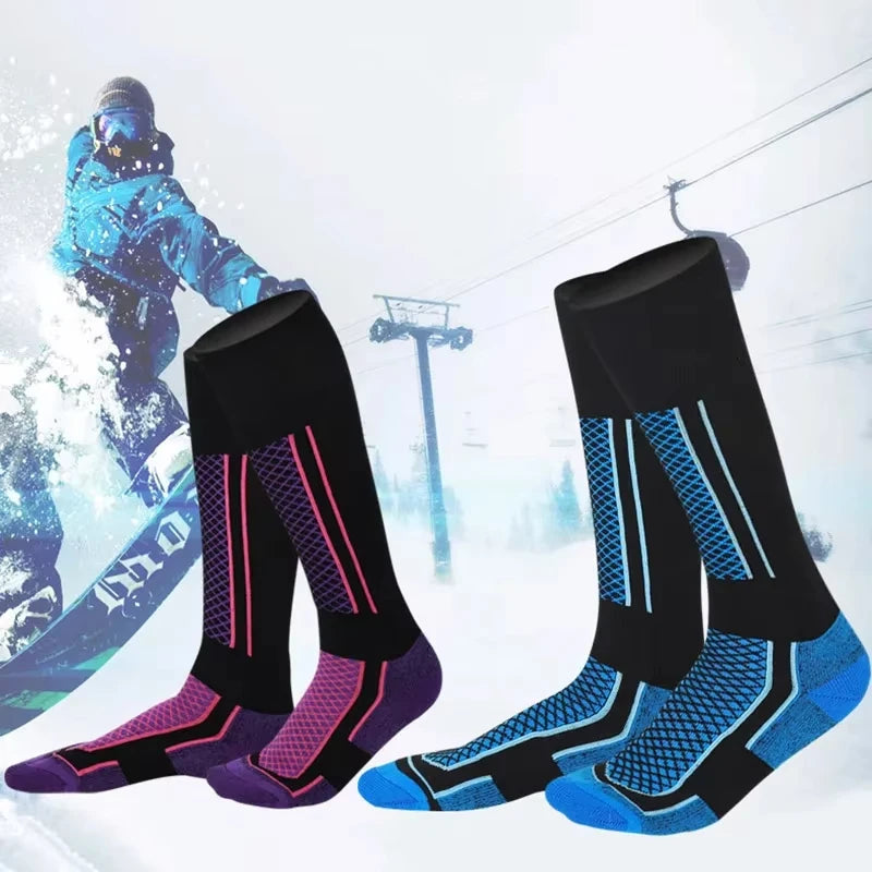 HookUpCo. Warm Thick Ski Socks for Outdoor Sports and Hiking