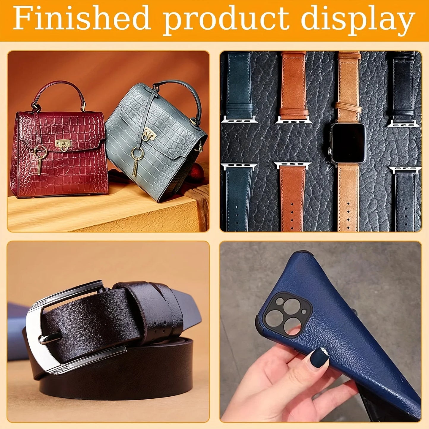 15 Sizes Round Hole Punch Tool Set with Storage Case