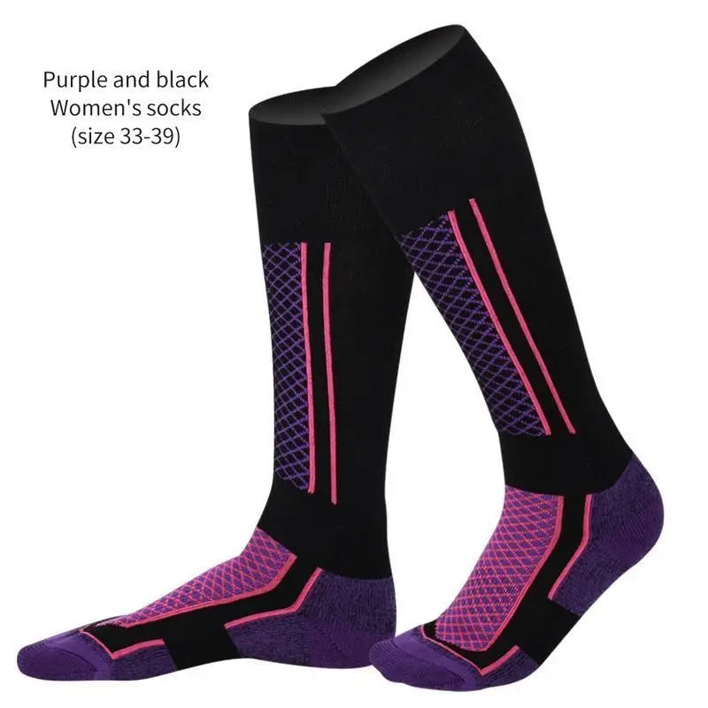 Thick Winter Ski Socks for Outdoor Sports - Anti-Cold Comfort