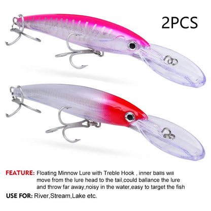 HookUpCo. Floating Fishing Lure for Bass Tackle - HookUpCo.
