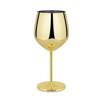 Elegant Stainless Steel Wine Goblet - 500ML
